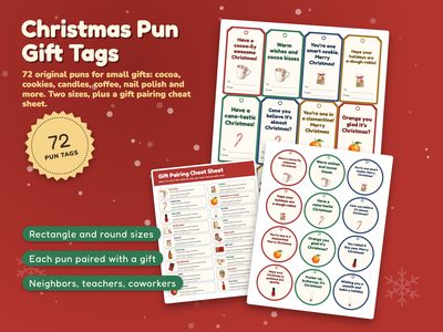 Christmas Pun Gift Tags: 72 Funny Tags for Small Gifts